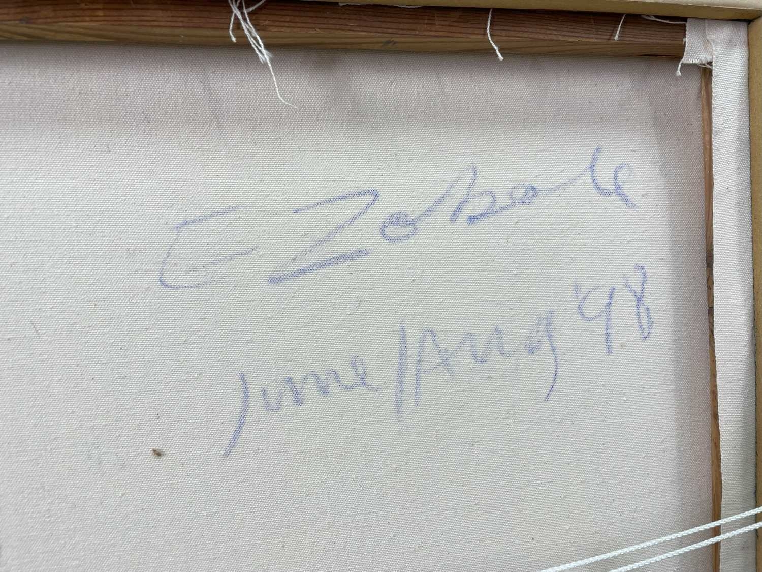 Artwork by Ernest Zobole, Painting About a Landscape, Made of oil on canvas