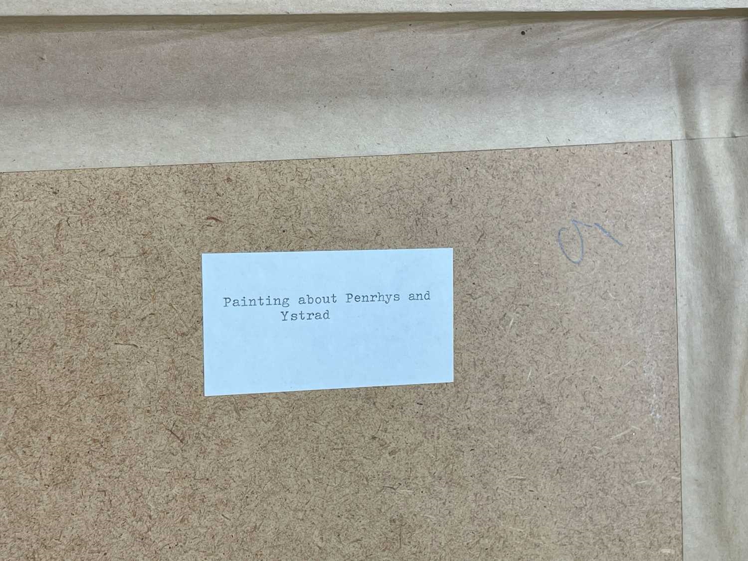 Artwork by Ernest Zobole, Painting About Penrhys and Ystrad, Made of mixed media