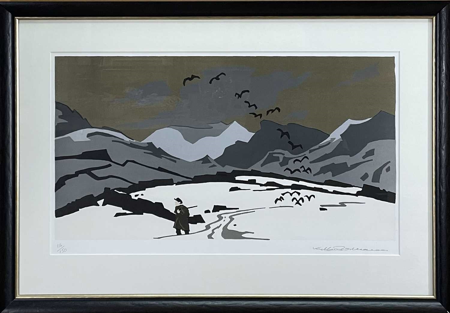 Kyffin Williams | Pontllyfni in Snow | MutualArt