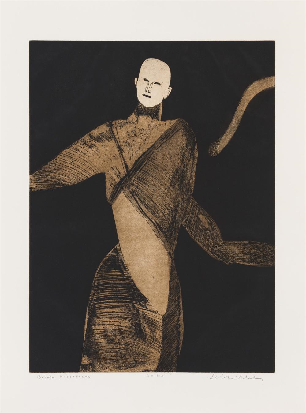 Fritz Scholder | Fritz Scholder Brown Possession | MutualArt