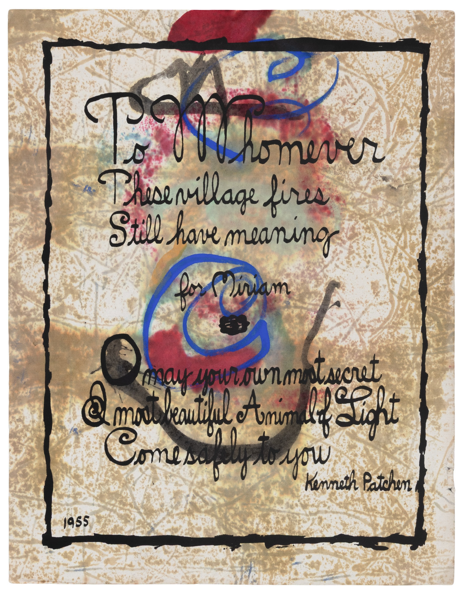 Kenneth Patchen | Three color silkscreen broadsides by Kenneth Patchen ...