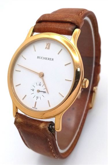 A Men’s Carl F. Bucherer Gold Plated Manual