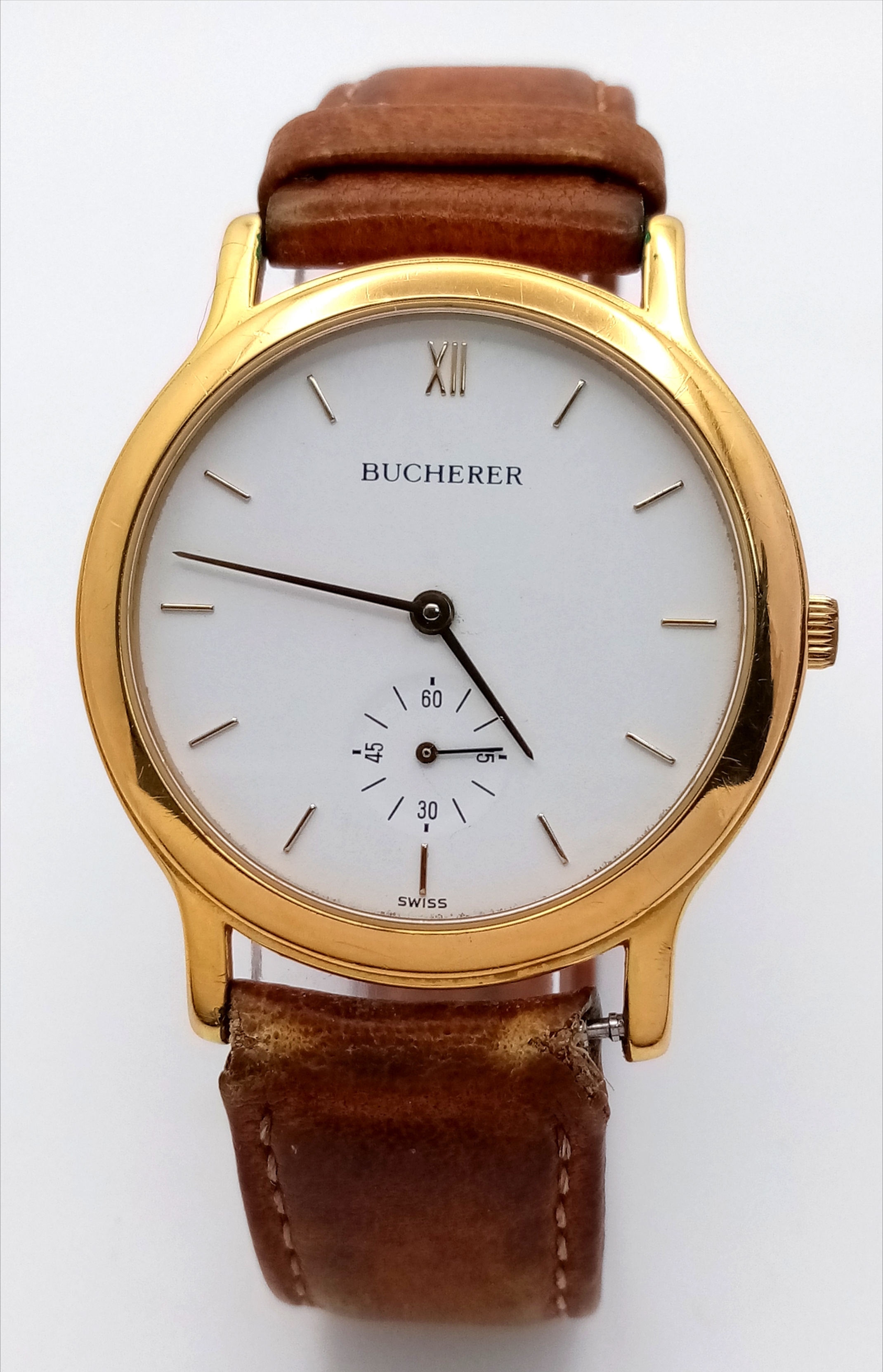 Artwork by MANUAL, A Men’s Carl F. Bucherer Gold Plated Manual, Made of Gold Plate