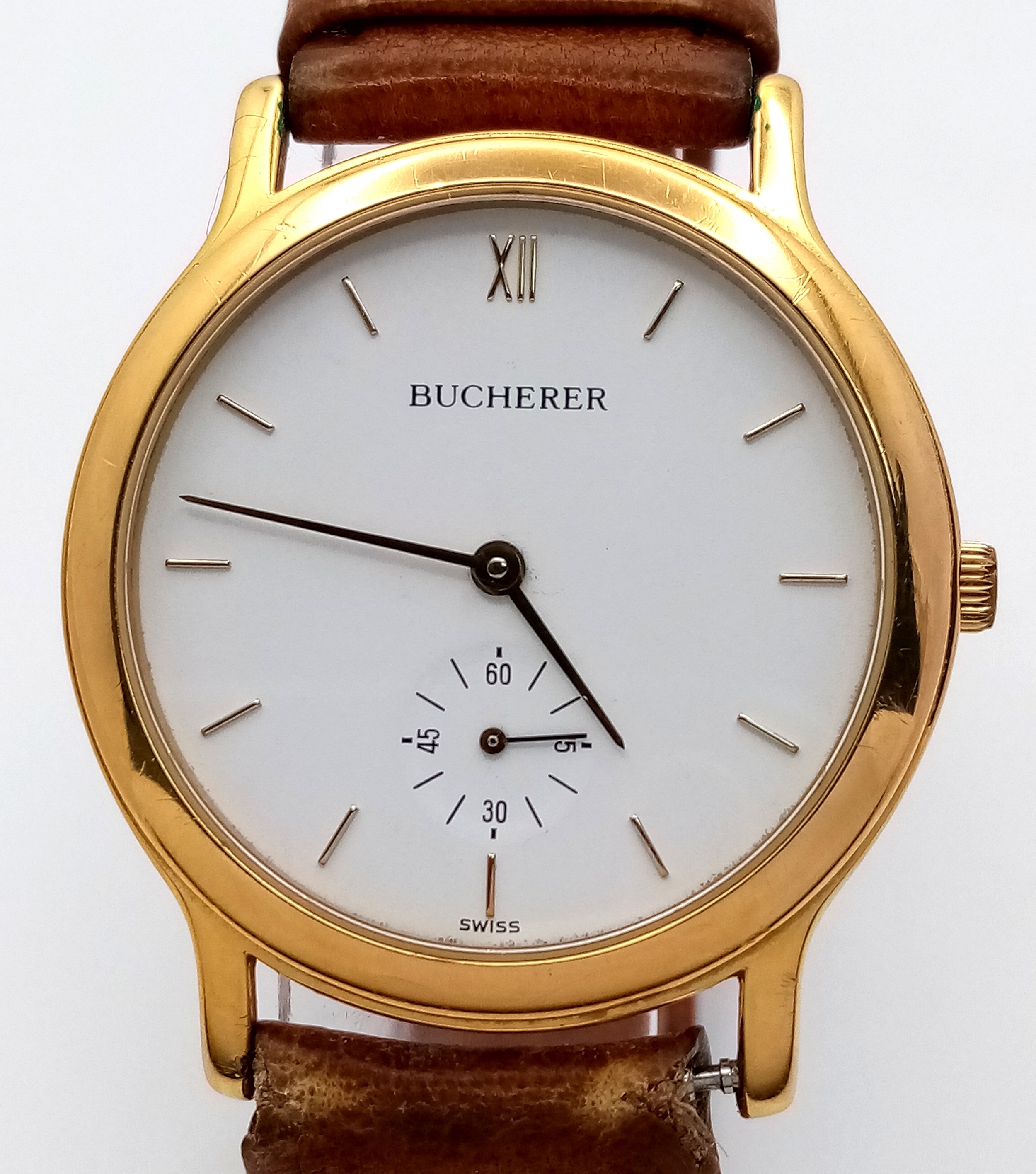 Artwork by MANUAL, A Men’s Carl F. Bucherer Gold Plated Manual, Made of Gold Plate
