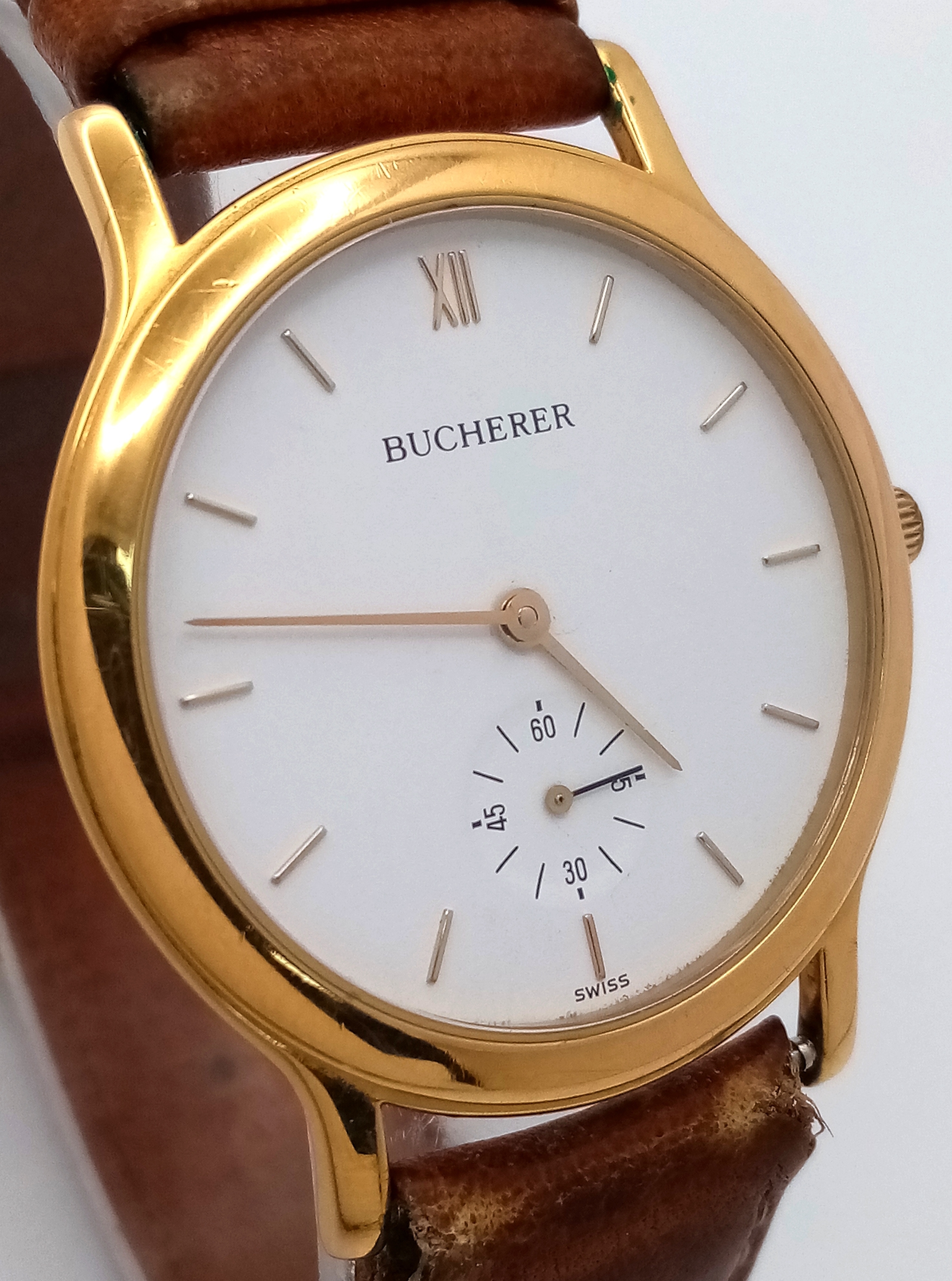 Artwork by MANUAL, A Men’s Carl F. Bucherer Gold Plated Manual, Made of Gold Plate
