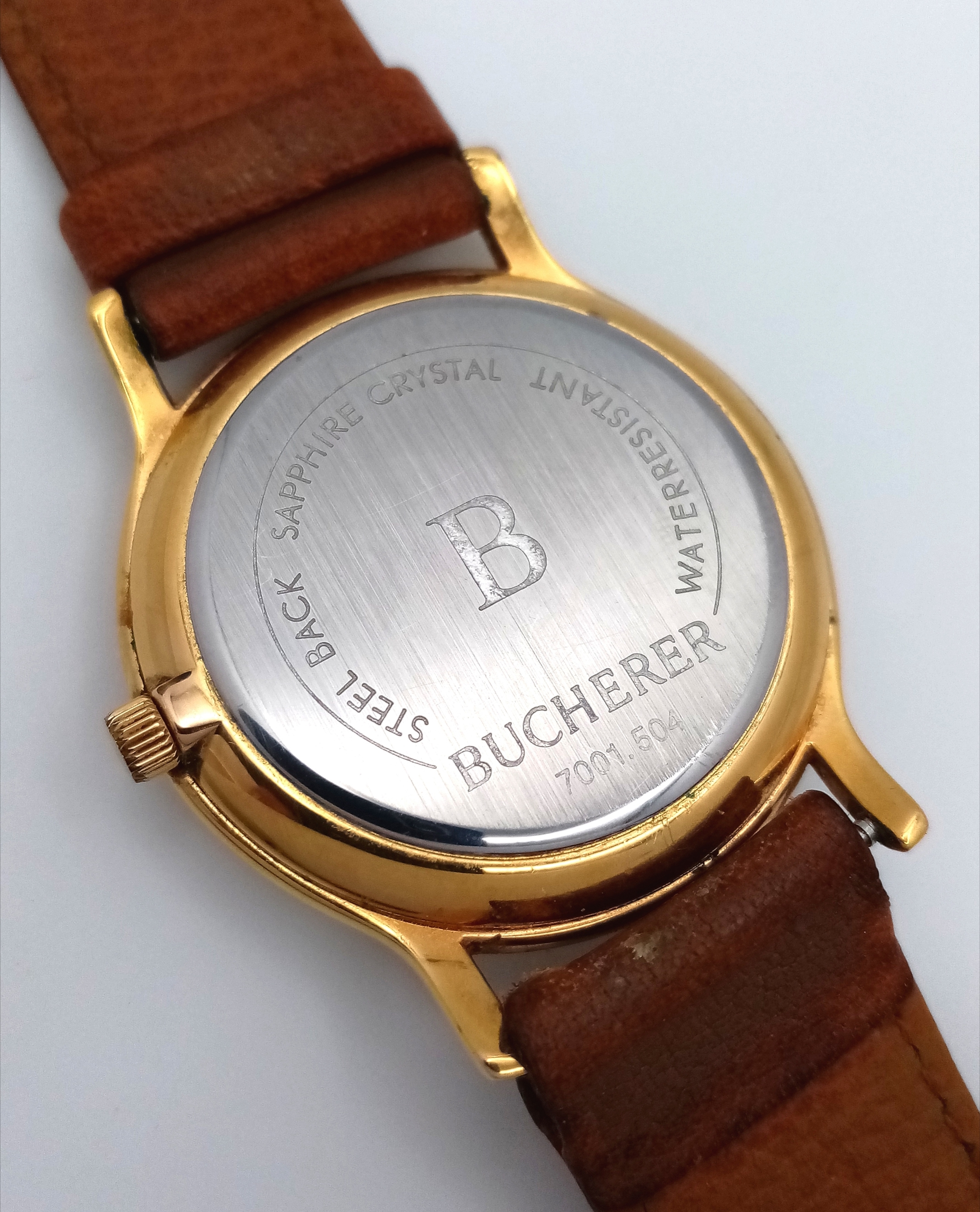 Artwork by MANUAL, A Men’s Carl F. Bucherer Gold Plated Manual, Made of Gold Plate