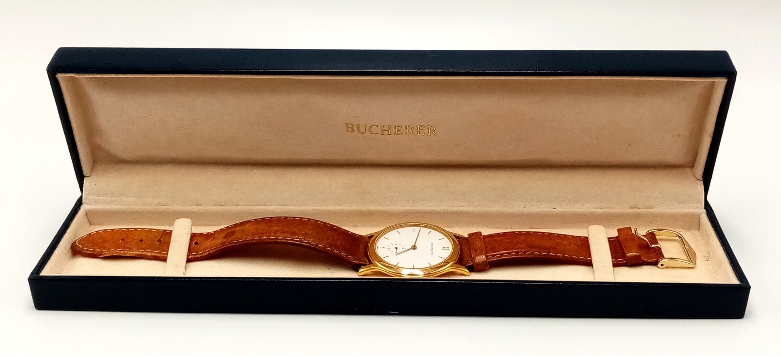 Artwork by MANUAL, A Men’s Carl F. Bucherer Gold Plated Manual, Made of Gold Plate