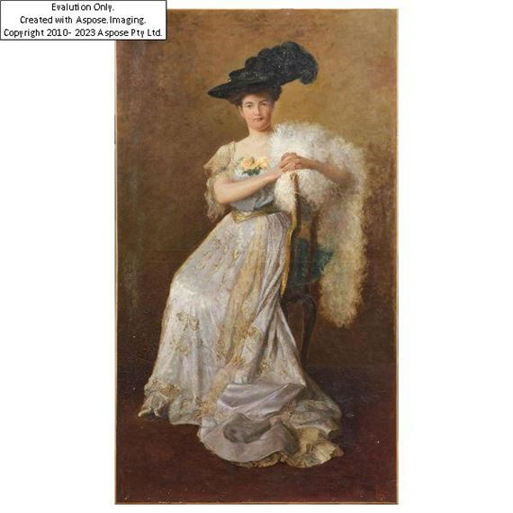 oil on canvas, 200x115 cm by Roman School, 20th Century, March 2025