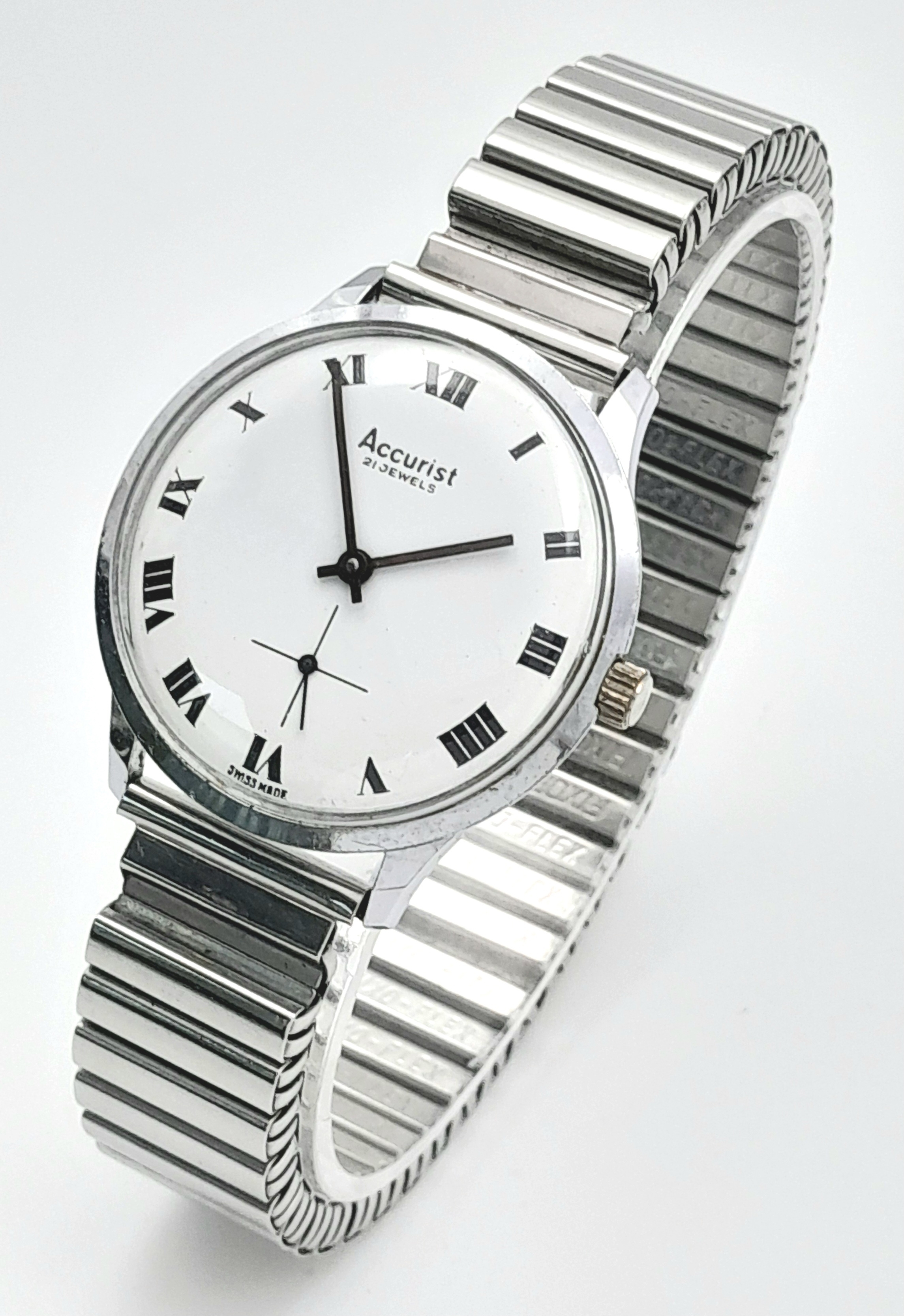 Artwork by MANUAL, A Men’s Vintage Manual Wind Accurist 21 Jewel