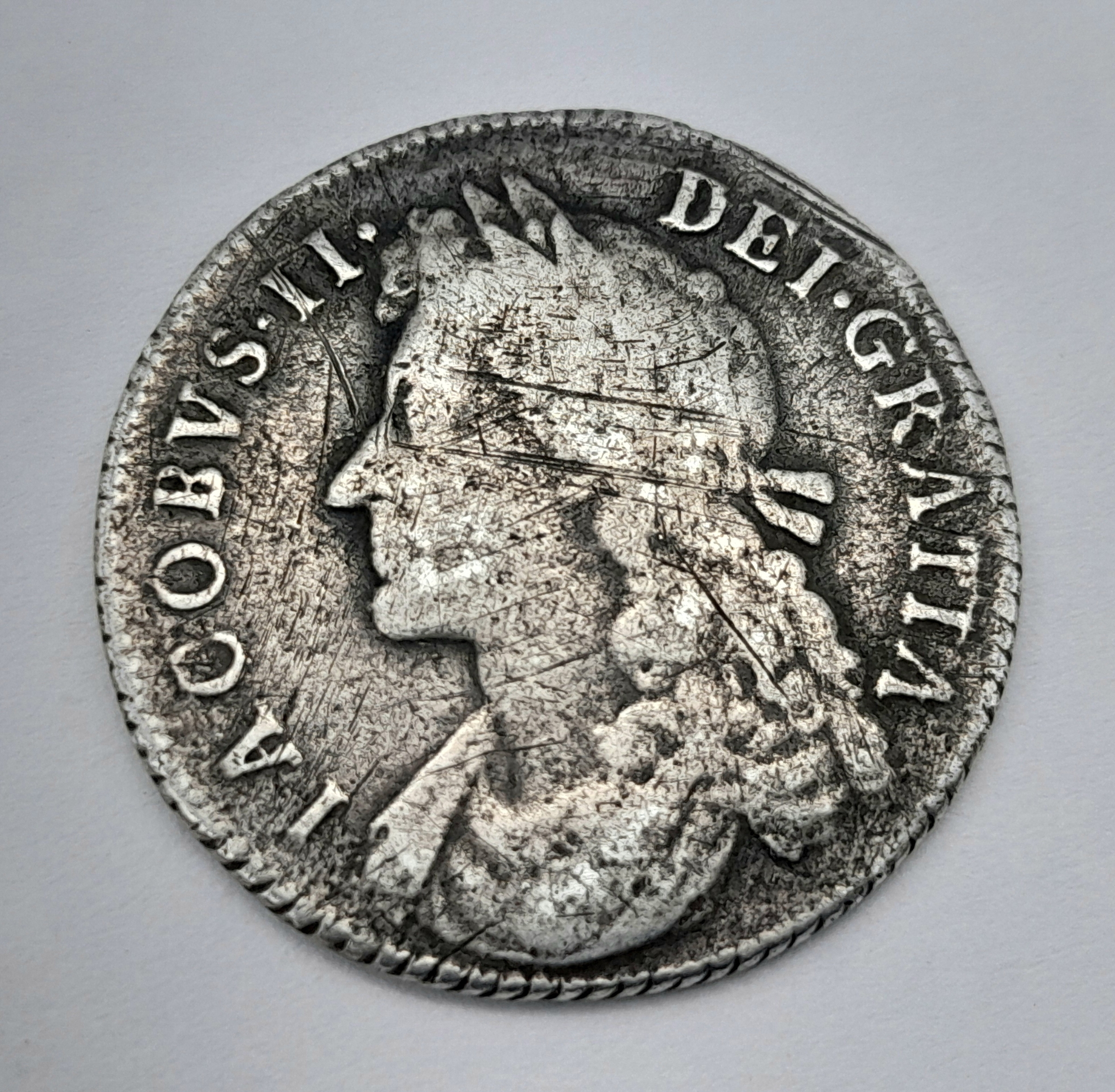 James Richard Lumbers | A 1685 JAMES II SHILLING COIN 5.5G TOTAL (1685 ...
