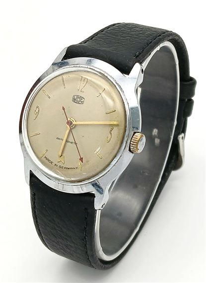 A Vintage German UMF Ruhla Manual Wind Wrist