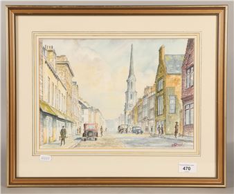 Donald G. Diment, 'Nostalgia - Sandgate, Ayr', watercolour, 33cm x 24cm - G. Diment