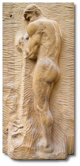 VYŘEZÁVANÝ RELIÉF MUŽE XL FORMÁT - Mallfred Keresturi