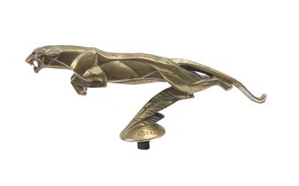 A leaping 'Panther' mascot by Casimir Brau, French, circa 1925, - Casimir Brau