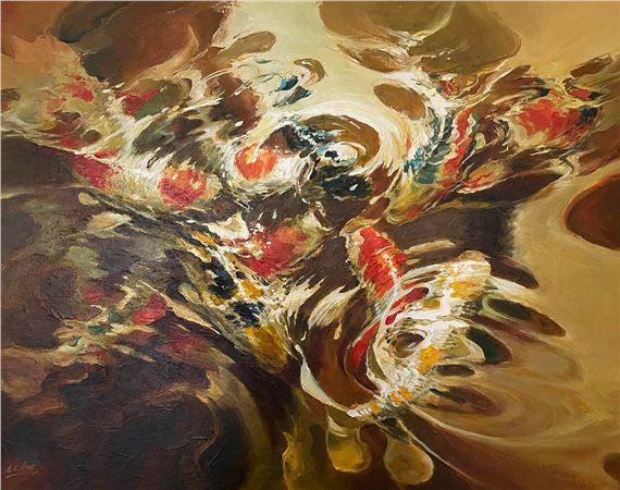 Carpes dans l'eau by Kang AH Sin, 2002