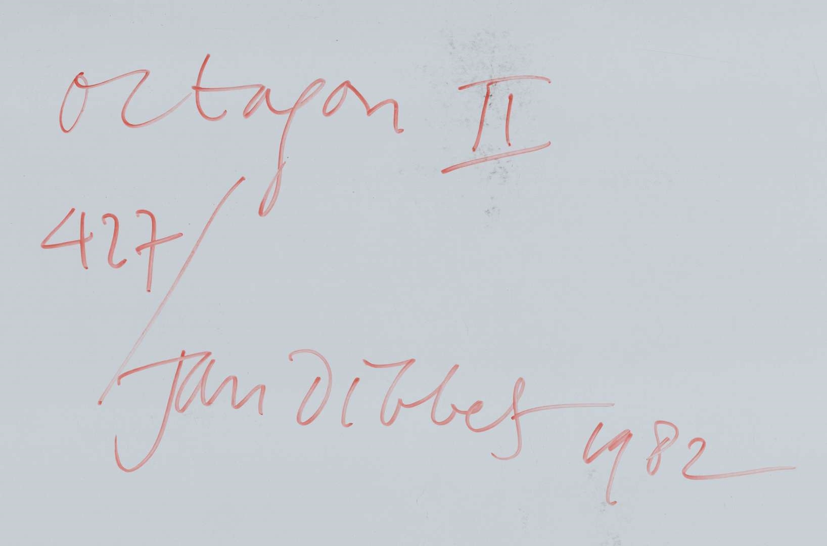 Artwork by Jan Dibbets, Octagon II, Made of watercolour, pastel, pencil, and colour photograph collage on paper, laid down on chipboard