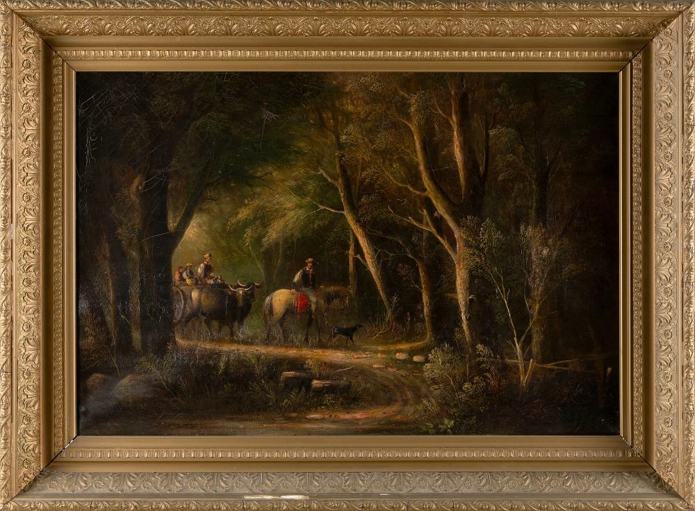 William Otis Bemis | Travelers on a forest road | MutualArt