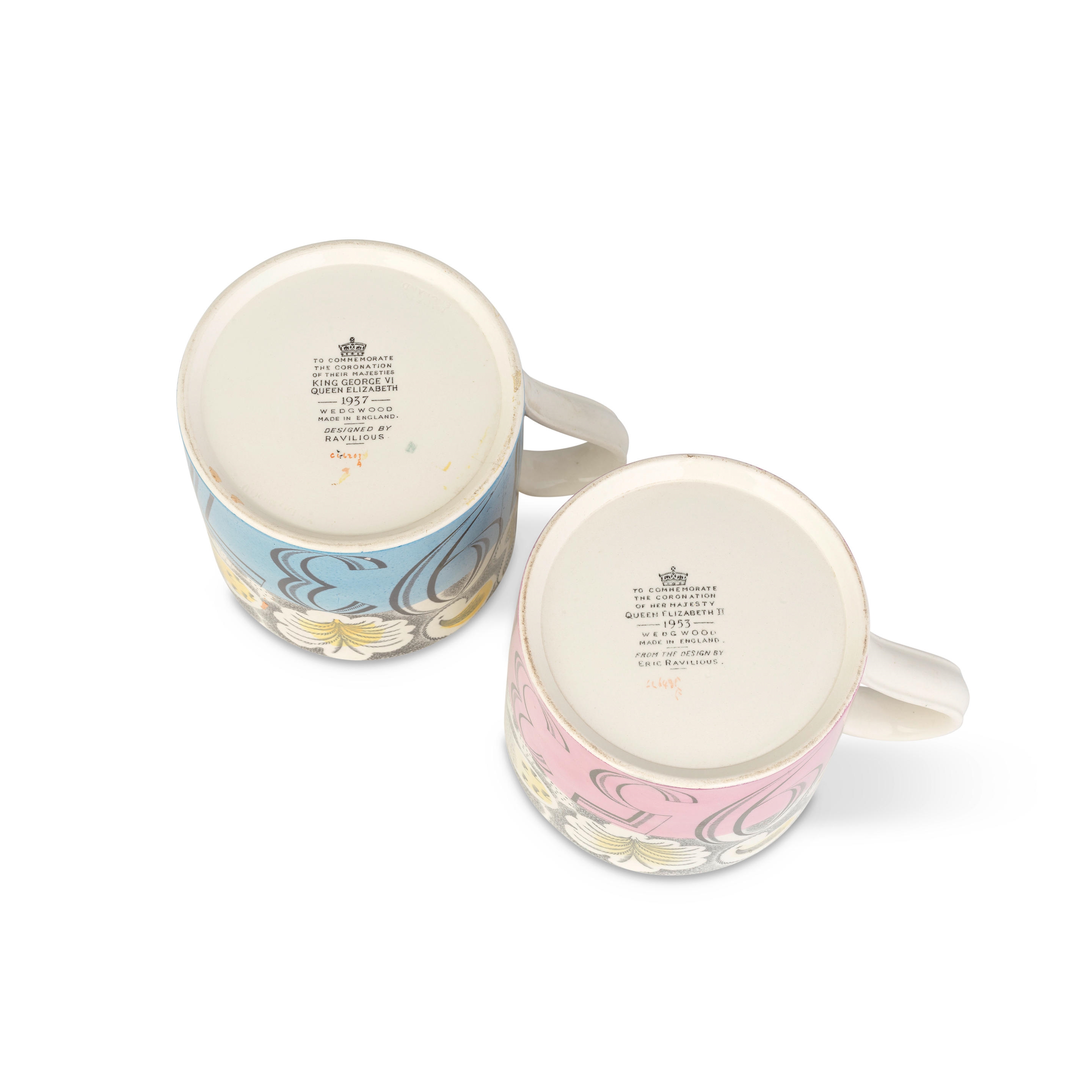 Eric Ravilious | Two commemorative Coronation mugs (1937 - 1953 ...