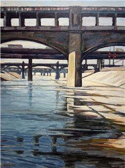 The Los Angeles River: An Unexpected Beauty Paintings by John Kosta - Hilbert Museum of California Art, Chapman University