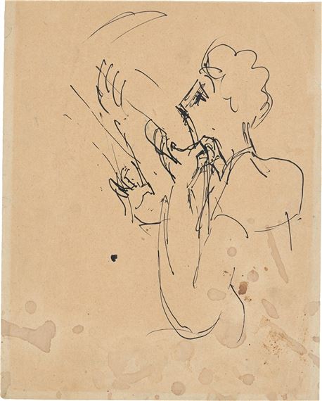 Der Geiger by Ernst Ludwig Kirchner, 1927