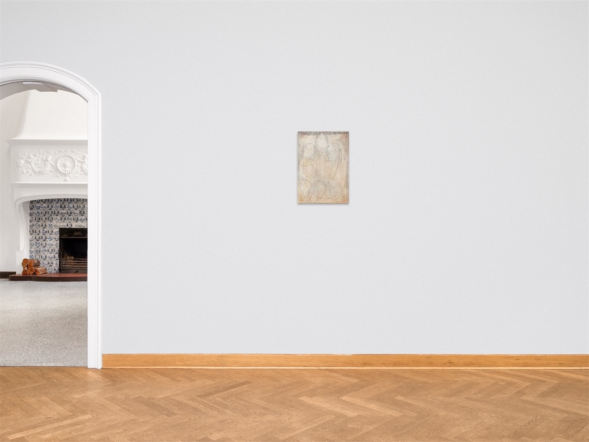 Artwork by Theodor Werner, Z 4/1965, Made of Charcoal and coloured pencil on heavy paper