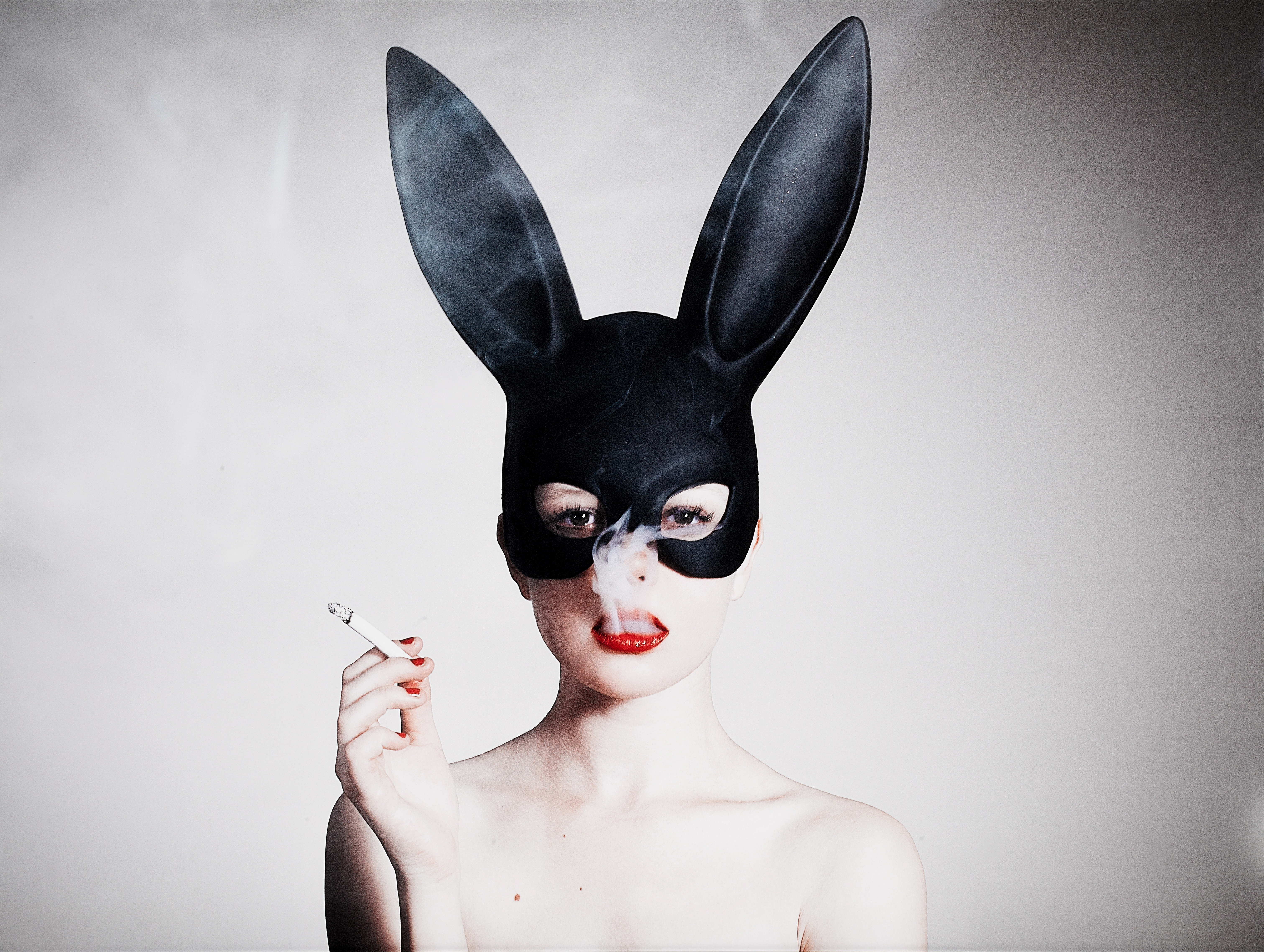 Artwork by Tyler Shields, Bunny, Made of chromogenic print