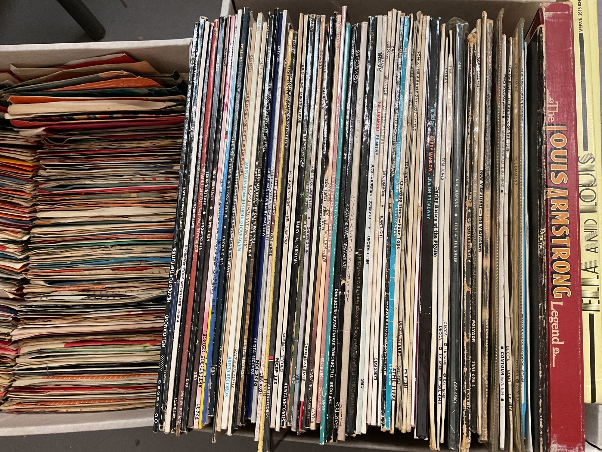 Barry Manilow | Group of LP records and singles | MutualArt