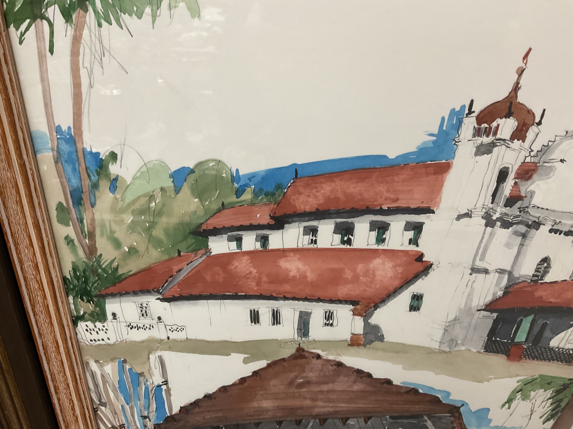 Doug Patterson | Doug Patterson watercolour - temples | MutualArt