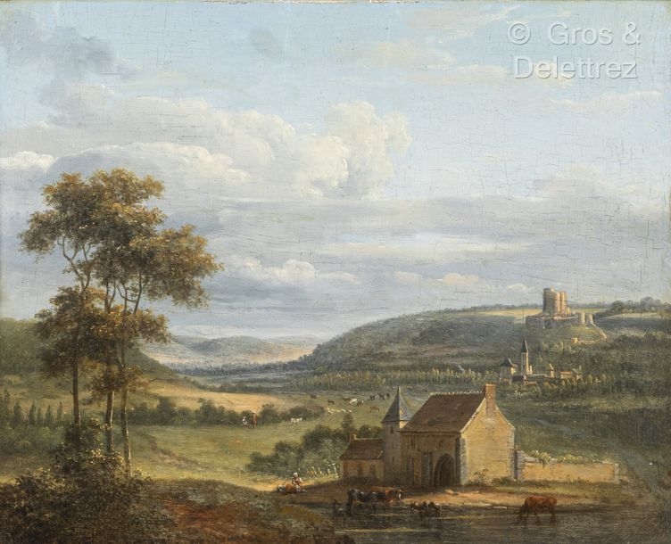 Artwork by Pierre Alexandre Pau de Saint-Martin, Arc la Bataille, Made of Oil on walnut panel