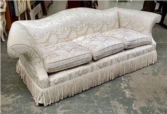 A good country house sofa by Sinclair Melson, with serpentine back - Sinclair