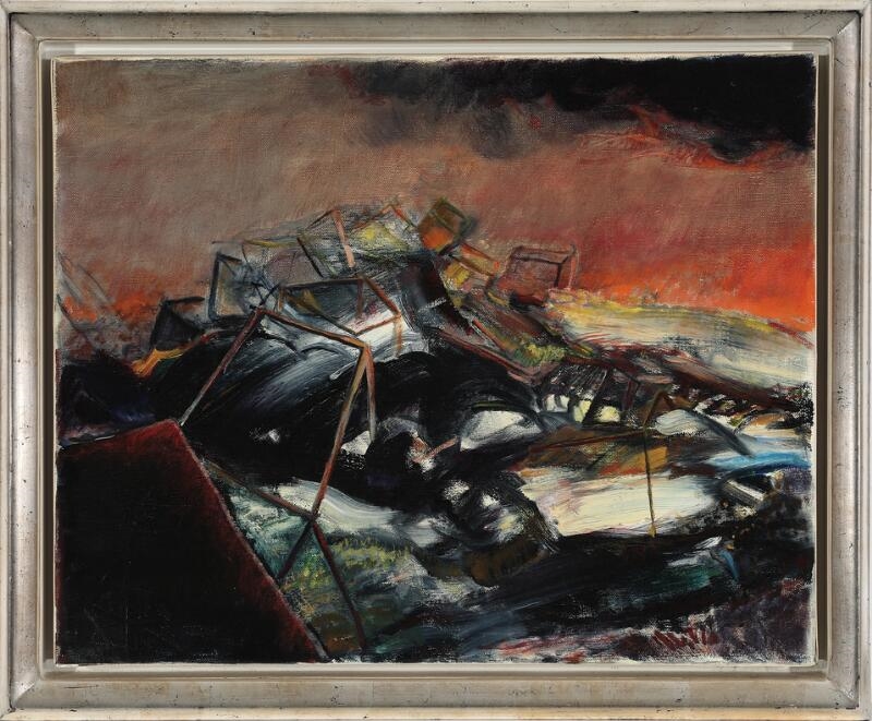 Artwork by Jan Leth, Untitled, 1977, Made of Oil on canvas