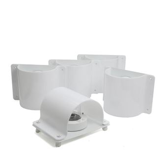 “LIBER L5BA”. Five acrylic wall lamps. Manufactured and marked by Lampas - Knud Friis