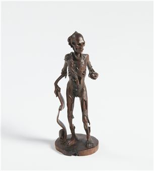 SMALL WOODEN SCULPTURE REPRESENTING DEATH Germany, 19th century - Hans Leinberger