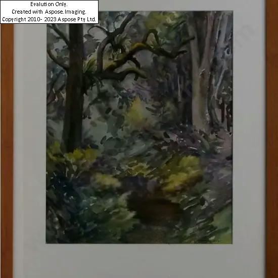 Bush Track - New Zealand by May Gilbert, dated 1950