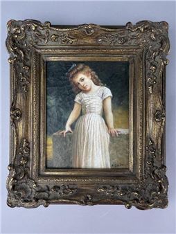 The Mischievous One Reproduction Painting - William Adolphe Bouguereau
