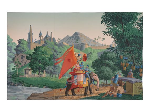Zuber | Twelve Zuber Hindustan Wallpaper Panels | MutualArt