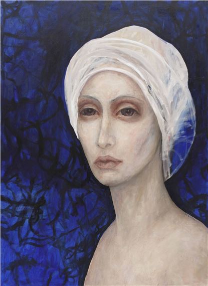 Untitled from the series Women in scarves , 2020 by Iza Starega, 2020