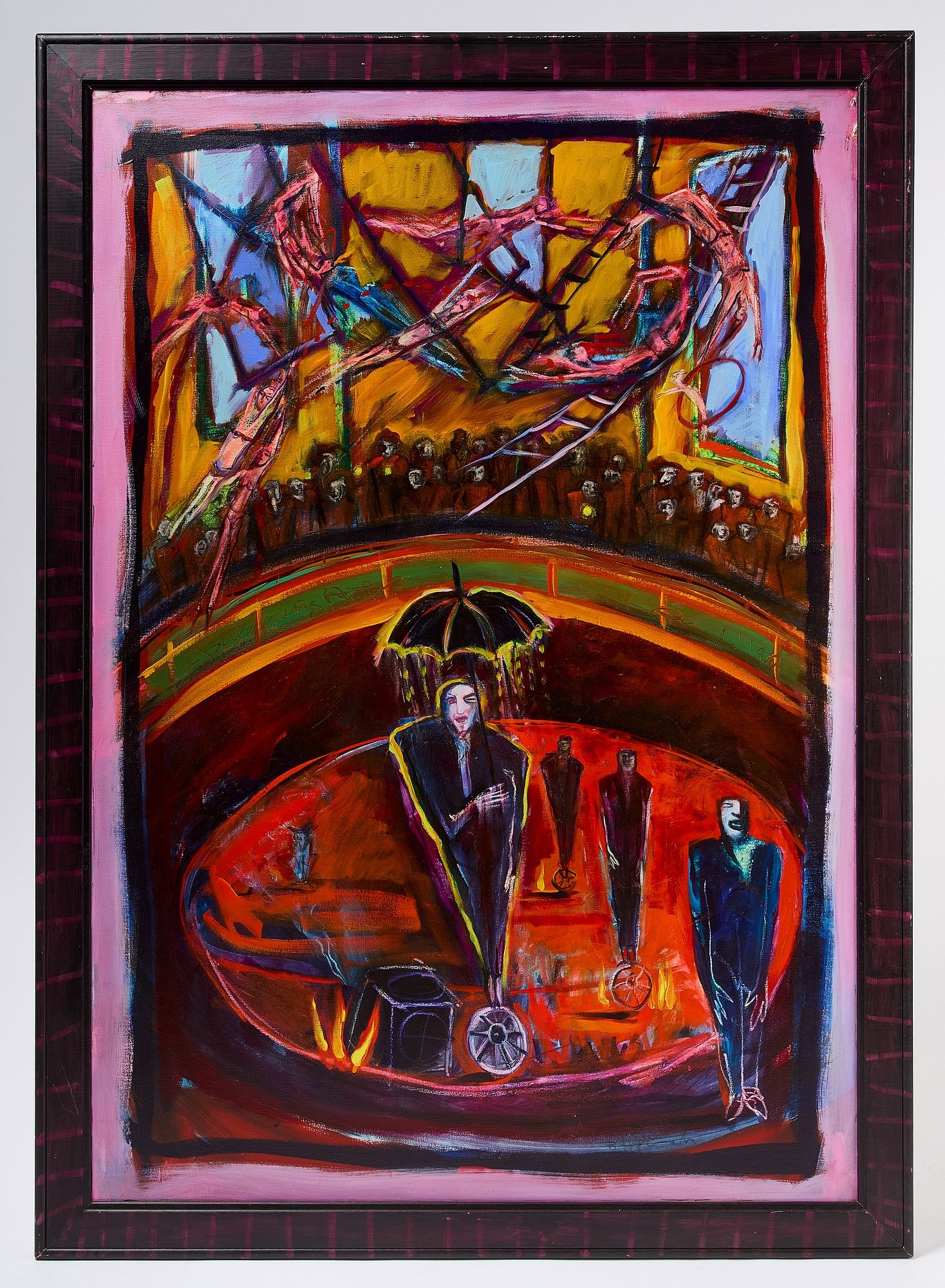 Artwork by Enrico Pinardi, The Balancing Act, Made of Oil on canvas