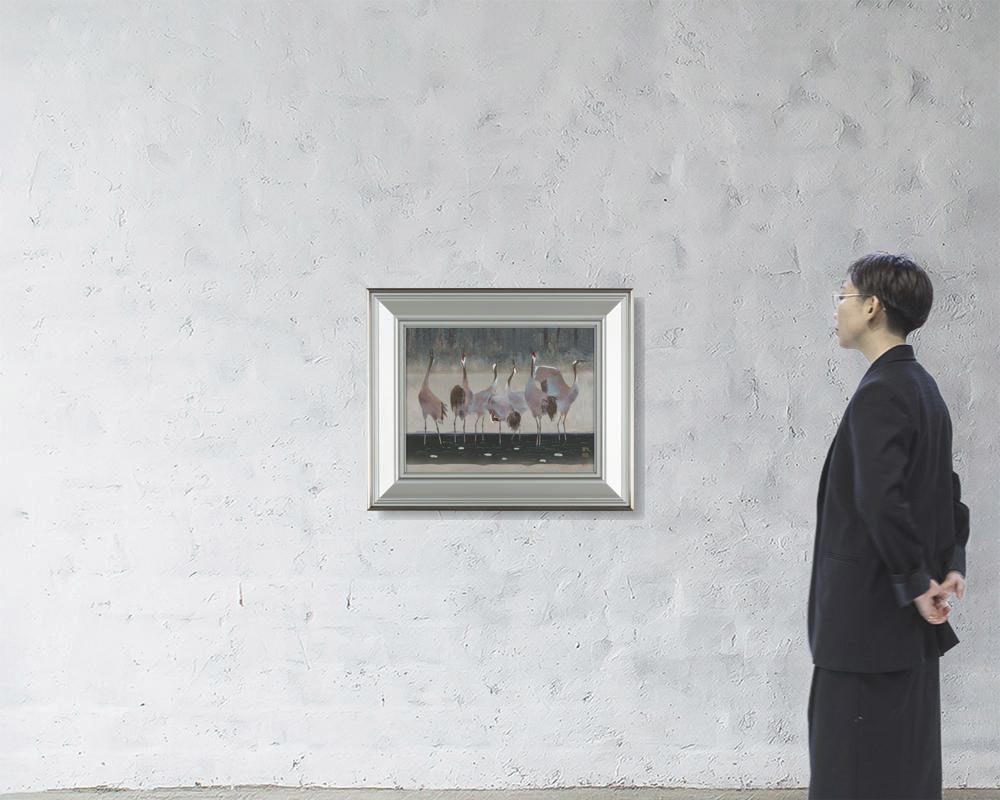 Artwork by Seiji Yoshimura, Winter day, Made of ink and color on paper