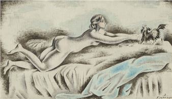 Dog and nude - Tadashi Koyanagi