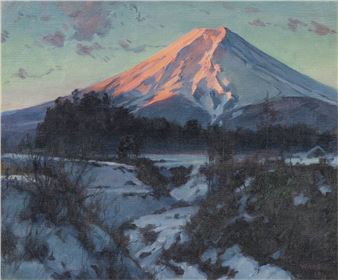 Red Mt. Fuji - Eisaku Wada