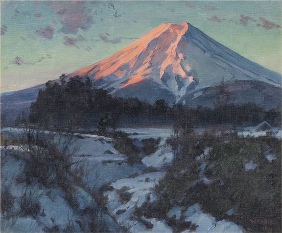 Red Mt. Fuji - Eisaku Wada