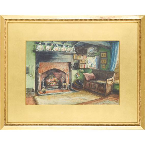 COTTAGE INTERIOR, 1919 - Ann MacBeth