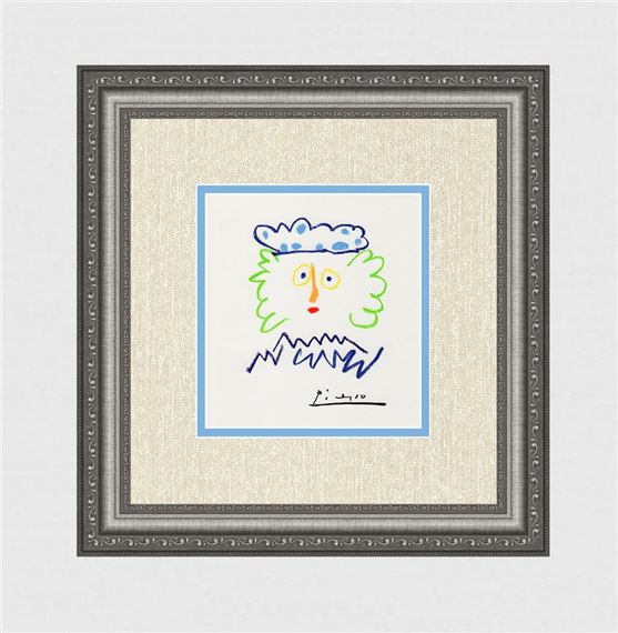 Pablo Picasso | 1968 After Pablo Picasso Color Lithograph Man with a ...