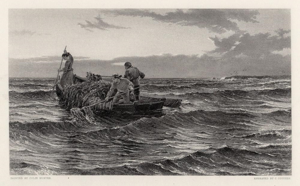 Colin Hunter | Colin Hunter Their Only Harvest 1883 Etching | MutualArt