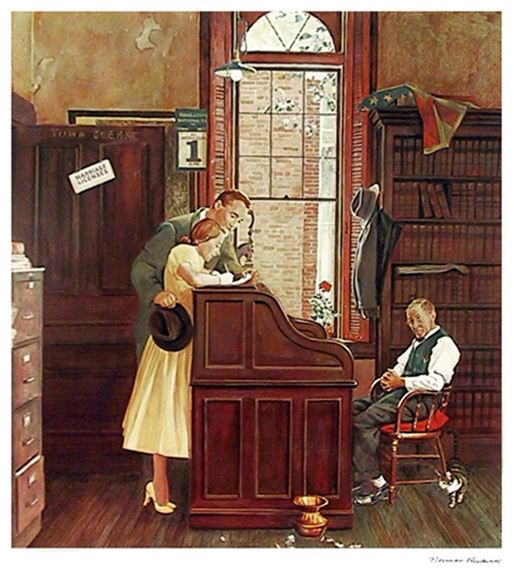 norman-rockwell-marriage-license-ca-1970-mutualart
