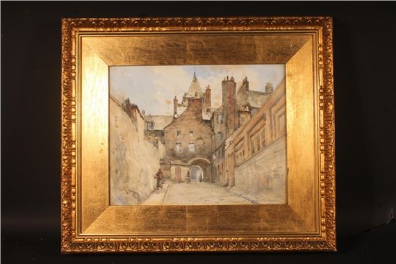 Tolbooth Wynd by James Scott Kinnear, dated 1905