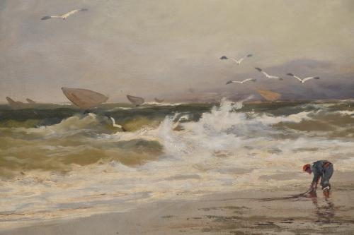 Artwork by Romulo Freixas, Marina, Made of Oil on canvas