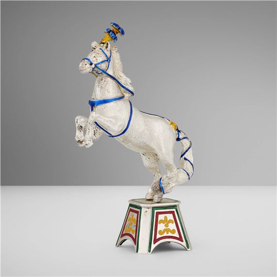 Circus horse and plinth by Gene Moore, 1988-1990
