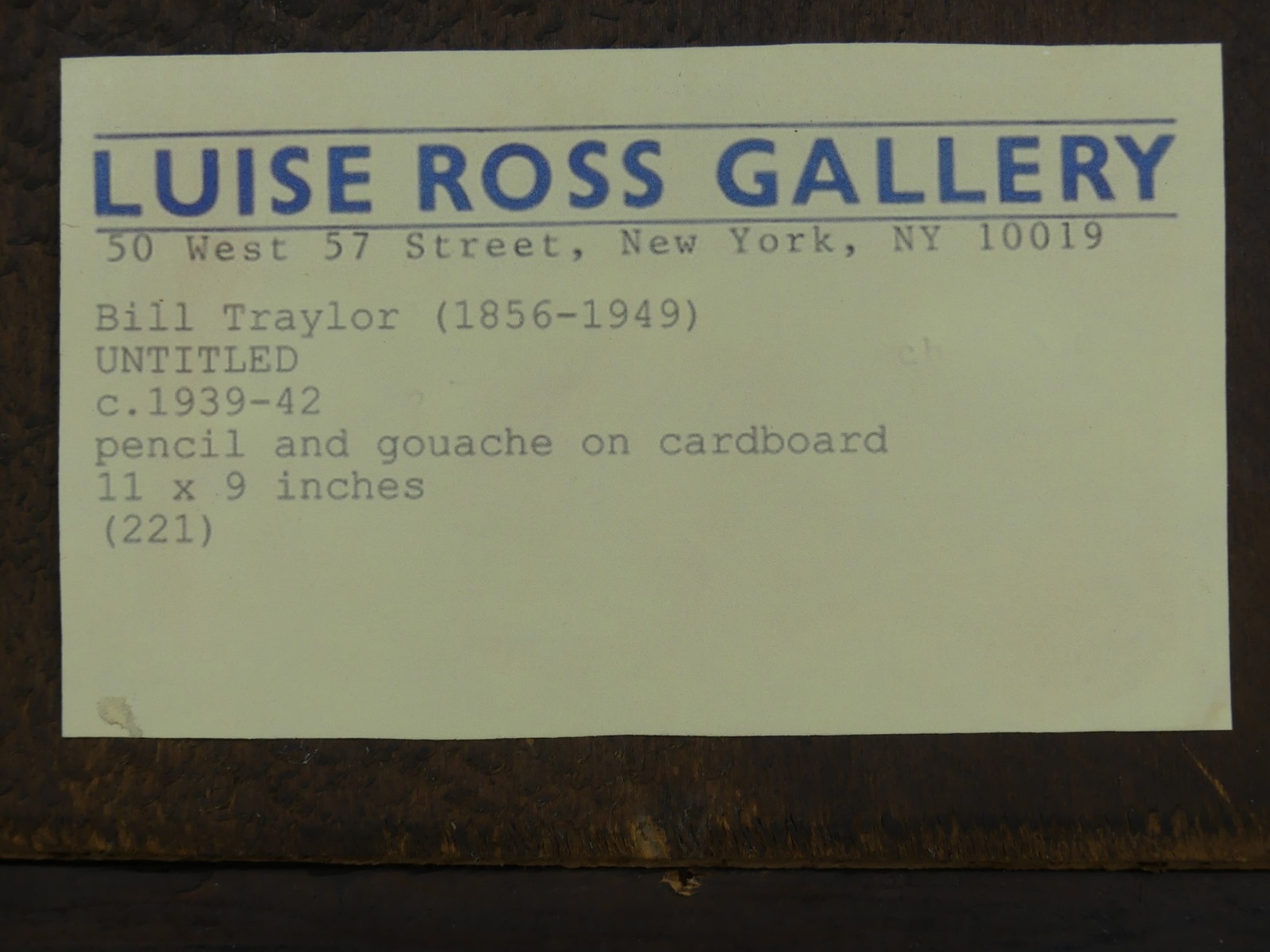 Artwork by Bill Traylor, MAN ON HORSEBACK, Made of GOUACHE PAINTING, Attributed to Bill Traylor (American, 1854-1947) pencil and gouache painting on paper